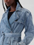 Фото #4 товара Longline Icon Denim Trench Jacket