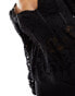 Фото #6 товара New Look lace peplum corset top in black