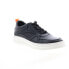 Фото #2 товара French Connection Zeke FC7220L Mens Black Leather Lifestyle Sneakers Shoes