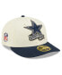 ფოტო #2 პროდუქტის Men's Cream, Navy Dallas Cowboys 2022 Sideline Low Profile 59FIFTY Fitted Hat