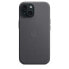 Фото #5 товара Чехол для iPhone 15 FineWoven с технологией MagSafe - черный Apple