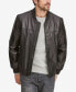 ფოტო #2 პროდუქტის Men's Summit Leather Bomber Jacket