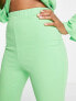 Фото #5 товара ASOS DESIGN Tall jersey suit super flare trousers in summer green