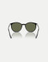 Фото #4 товара Ray-Ban rb2204 phantos polarised sunglasses in black with green lens in black on transparent