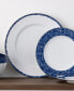 Фото #7 товара Rill 4 Piece Dinner Plate Set, Service for 4