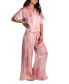 Фото #4 товара Women's 2-Pc. Joplin Satin Pajamas Set