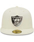 Фото #3 товара Men's Cream Las Vegas Raiders Chrome Dim 59FIFTY Fitted Hat