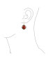 ფოტო #3 პროდუქტის Classic Elegant Genuine 10K Gold Faceted Briolette Gemstone Bezel Set Square Cushion Cut Red Garnet Dangle Drop Earrings For Women Wire Fish Hook