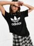 Фото #3 товара adidas Trefoil Regular T-Shirt in Black