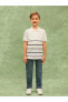 Фото #1 товара Футболка LC WAIKIKI Kids Polo Striped Short Boy Tee