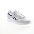 Фото #3 товара Reebok Classic Suede Mens Gray Suede Lace Up Lifestyle Sneakers Shoes