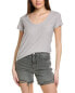 Фото #1 товара James Perse Sheer Slub T-Shirt Women's Grey 0