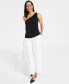 Petite Rosette One-Shoulder Top, Created for Macy's