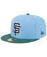 ფოტო #4 პროდუქტის Men's Sky Blue, Cilantro San Francisco Giants 2002 World Series 59FIFTY Fitted Hat