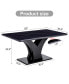 Фото #3 товара Sleek Black Multipurpose Table Functional Style for Any Space