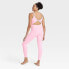 Women's Rib Full Length Bodysuit - All in Motion Pink S