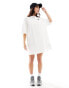 The North Face logo t-shirt dress in cream