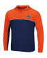 Фото #2 товара Men's Navy Auburn Tigers Flick Quarter-Zip Hoodie Windshirt