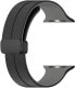 Фото #1 товара Silikonový řemínek s magnetickou sponou pro Apple Watch 38/40/41 mm - Black/Grey