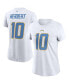 ფოტო #2 პროდუქტის Women's Justin Herbert White Los Angeles Chargers Player Name Number T-shirt