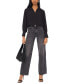 ფოტო #5 პროდუქტის Women's Shirred Long-Sleeve Button-Cuff Blouse