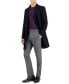 Men's Slim-Fit Wool Classic Black Overcoat