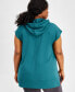 Фото #2 товара Plus Size Comfort Flow Cap-Sleeve Tunic, Created for Macy's