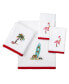 Фото #2 товара Flamingo Jingle Holiday Cotton Bath Towel, 27" x 50"