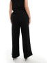 Vero Moda Curve plisse wide leg trouser co-ord in black