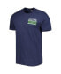 Фото #3 товара Men's College Navy Seattle Seahawks Open Field Franklin T-shirt