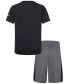 ფოტო #2 პროდუქტის Little Boys Tri-Color T-shirt and Shorts Set