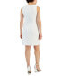 ფოტო #2 პროდუქტის Women's Sequin-Front Sleeveless Shift Dress