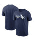 Фото #1 товара Men's Navy Tampa Bay Rays Local Team Skyline T-shirt
