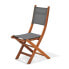 CHILLVERT Napoles FSC Eucalyptus And Fabric Folding Chair 50.65x49.6x93.2 cm