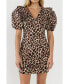 Фото #1 товара Women's Leopard Mini Dress