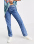 Фото #8 товара JJXX Seoul straight leg jeans in medium blue denim