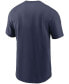 Фото #3 товара Men's Navy Cleveland Indians Cooperstown Collection Logo T-shirt