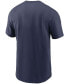 ფოტო #3 პროდუქტის Men's Navy Cleveland Indians Cooperstown Collection Logo T-shirt