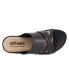 Фото #16 товара Softwalk Taraz S2320-001 Womens Black Leather Slip On Strap Sandals Shoes