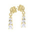 Stylish yellow gold earrings 239 001 01187 00