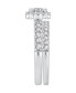 ფოტო #3 პროდუქტის GIA Certified Diamond Princess Halo Bridal Set (1 1/2 ct. t.w.) in 14K White Gold