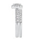 Фото #3 товара GIA Certified Diamond Princess Halo Bridal Set (1 1/2 ct. t.w.) in 14K White Gold