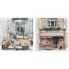 Canvas DKD Home Decor Street Traditional 90 x 3,7 x 90 cm 90 x 3,5 x 90 cm (2 Units)