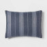 Фото #5 товара 5pc Full/Queen Bowen Reversible Herringbone Stripe Comforter Bedding Set Blue -