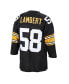 Фото #4 товара Men's Jack Lambert Black Pittsburgh Steelers 1975 Authentic Retired Player Jersey