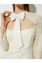 Фото #9 товара Fiyonk Detaylı Dantelli Bridal Mini Elbise