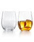 Optical O Whiskey Glasses, Set of 2