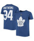 ფოტო #1 პროდუქტის Big Boys Auston Matthews Blue Toronto Maple Leafs Player Name and Number T-shirt