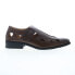 Фото #1 товара La Milano A14041 Mens Brown Leather Slip On Loafers & Slip Ons Casual Shoes 10.5