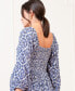 Фото #10 товара Women's Maternity Crepe Shirred Bodice Maxi Dress